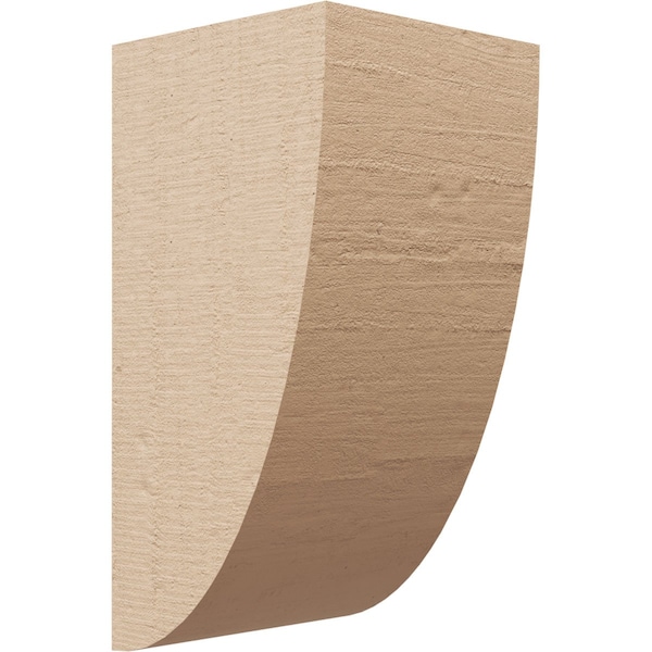 Ekena Millwork 5"W x 5"D x 10"H Wide Durham Rough Cedar Woodgrain TimberThane Corbel, Primed Tan CORUR05X05X10DURRCPR - main